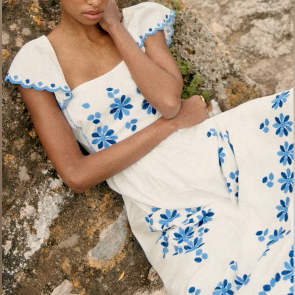 Sezane Melville Summer Midi Dress - Picture 2 of 5